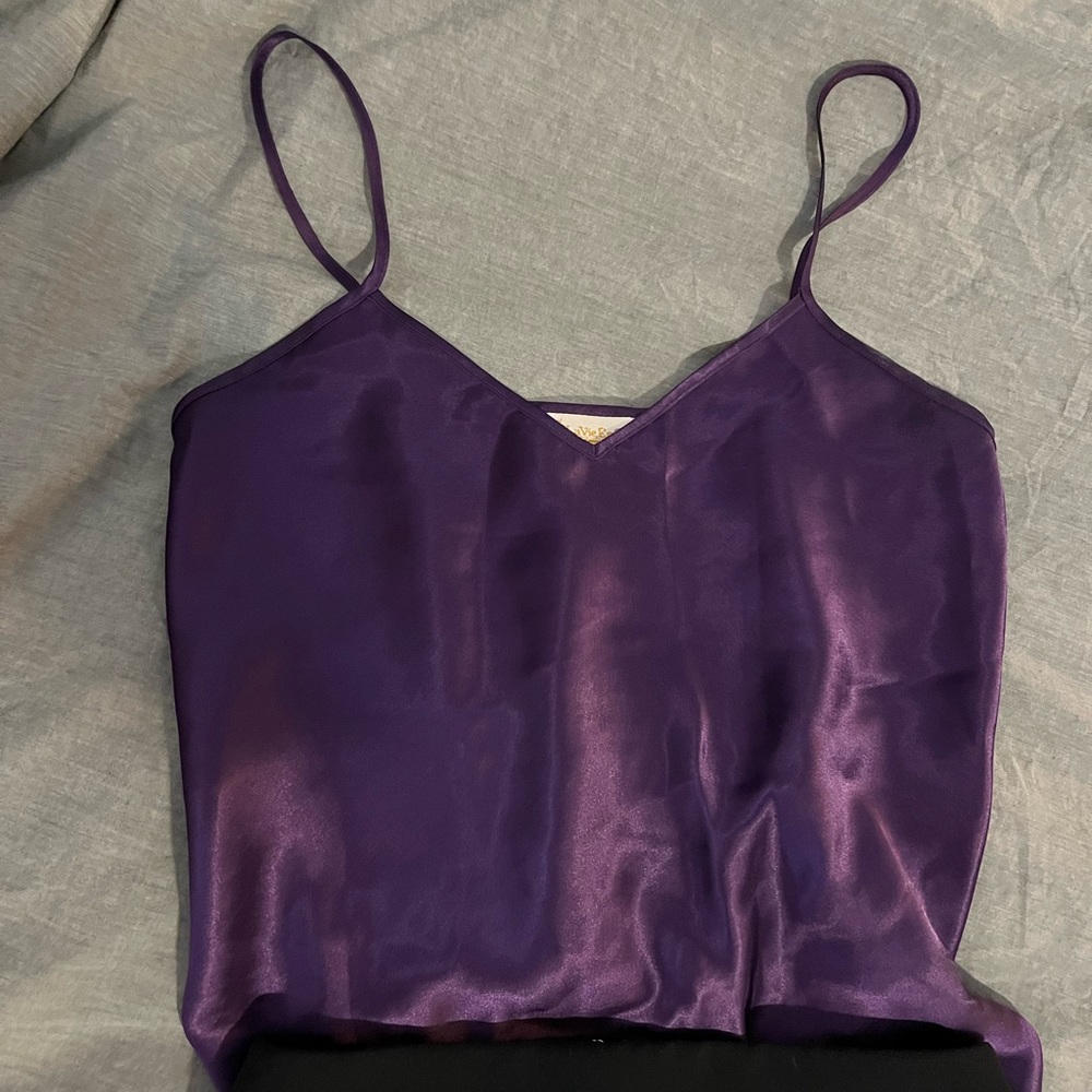 Vintage La Vie En Rose Satin Camisole